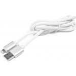 EXTREME STYLE Silikonový Iphone kabel s konektorem Lightning 1m bílý
