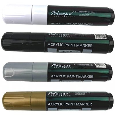 Artmagico akrylový popisovač Jumbo 15 mm 4 ks – Zboží Dáma