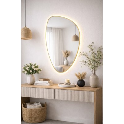 Baltica Design Stone Fluid 55x92 cm zlatá 5904107932712 – Hledejceny.cz