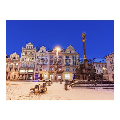 Weblux 180867299 Samolepka fólie Plaque Pillar on Republic Square in Pilsen Plakety na náměstí Republiky v Plzni rozměry 270 x 200 cm – Zboží Mobilmania