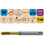 NÁSTROJE CZ Závitník strojní M3x0,5 ISO2 HSSCo5 TiN DIN 371 B - 1660 - CZZ1660-M3-ISO2 – Hledejceny.cz