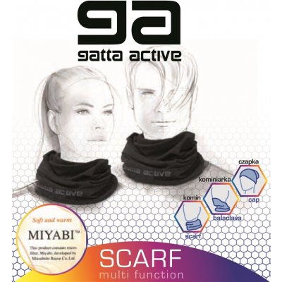 GA SCARF MIYABI 01 melanžově šedá – Zboží Mobilmania