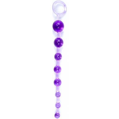 Boss Series Jelly Anal 10 Beads Purple Anální korálky fialové – Hledejceny.cz