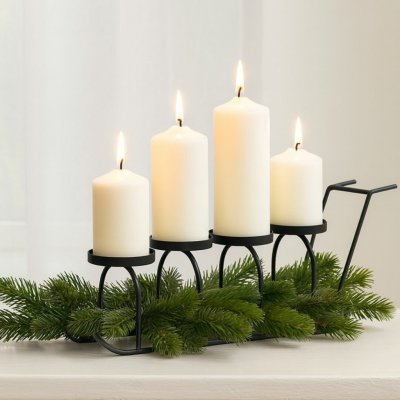 BOLTZE Adventní svícen saně Sildo 46 cm – Zboží Mobilmania