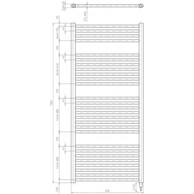 Aqualine DIRECT-E 600 mm x 1320 mm ILE36TB – Zboží Dáma