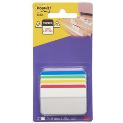 3M POSTIT Samolepicí záložky, mix barev, extra silné, 50,8 x 38 mm, 4x 6 listů, 3M POSTIT 7100240788 ,balení 24 ks – Hledejceny.cz