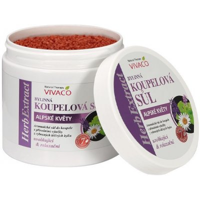 Vivaco sůl do koupele Alpské květy HERB EXTRACT 650 g – Hledejceny.cz