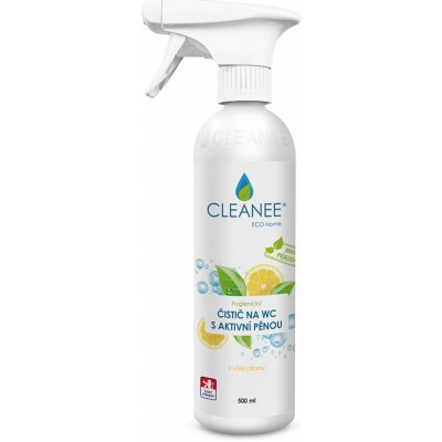 CLEANEE ECO hygienický čistič WC s aktivní pěnou s vůní citronu 500 ml – Zboží Mobilmania