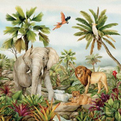 Dekorační polštář Jungle CND3149 | 40 x 40 cm – Hledejceny.cz