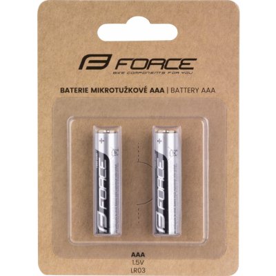 baterie FORCE mikrotužkové AAA / 1,5V 1 x 2 ks – Hledejceny.cz