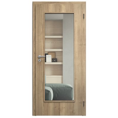 Sapeli Elegant Komfort M40 otočné dub Halifax 80 x 210 cm Čiré sklo – Hledejceny.cz