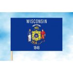 LIBEA, s.r.o. Wisconsin vlajka Rozměr: 60×90 cm, Uchycení: Návlek na žerď – Hledejceny.cz