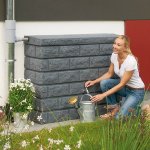 Elkoplast Plastová nádrž na dešťovou vodu ROCHE 400 l - ve třech barvách, dark granit 255-72831 – Zboží Mobilmania