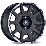 SPARCO DAKAR 8,5x17 6x120 ET0 matt black lip polished rivets – Hledejceny.cz