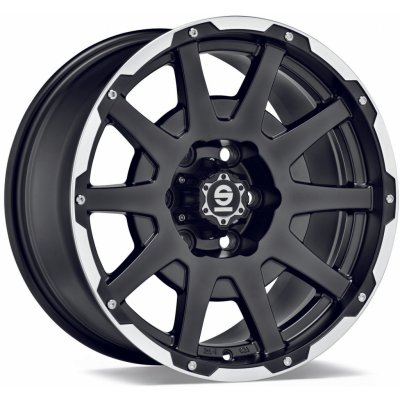 SPARCO DAKAR 8,5x17 6x120 ET0 matt black lip polished rivets – Hledejceny.cz