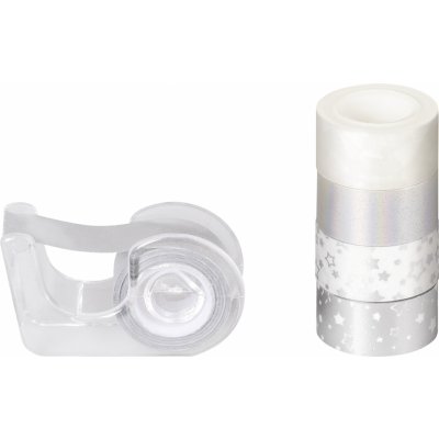 Heyda 1,2 cm x 3 m Mini stříbrná s hvězdičkama 5ks – Hledejceny.cz