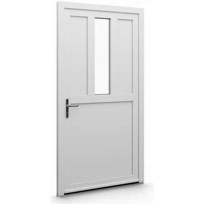 Aluplast vchodové dveře jednokřídlé bílá/bílá 80 x 180 cm rozložení výplně 27 – Hledejceny.cz