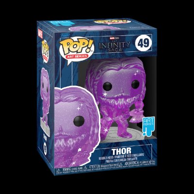 Funko Pop! Infinity Saga Thor Purple Art SeriesBobble-Head – Zboží Mobilmania