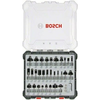 BOSCH Smíšená sada tvarových fréz s vřetenem Ø 8 mm, 30 ks 2607017475 – HobbyKompas.cz