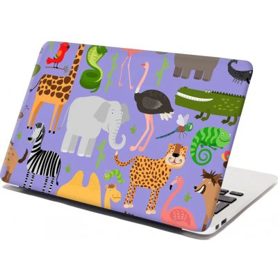 Sablio Samolepka na notebook Animované safari - 38x26 cm – Zboží Živě