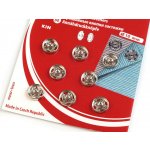 Kohinoor Kovové patentky 1 cm stříbrné 8 ks – Sleviste.cz