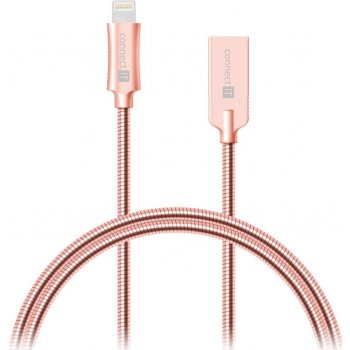 Connect IT CCA-4010-RG Lightning - USB, 1m, růžově-zlatý