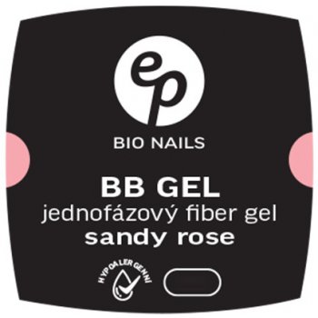 BIO nails BB Fiber SANDY ROSE jednofázový hypoalergenní gel 15 ml