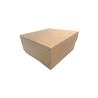 Papírová dortová krabice kraft 30x30x10cm – Zboží Mobilmania