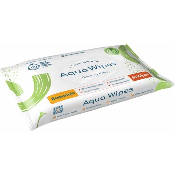 AQUA WIPES 100% rozložitelné ubrousky 99% vody 4 x 56 ks