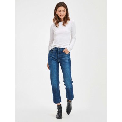 GAP Straight High Rise Jeans dámské modré – Zbozi.Blesk.cz