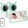 Dětská chůvička Boifun 6T electronic rotating nanny 2 cameras + monitor