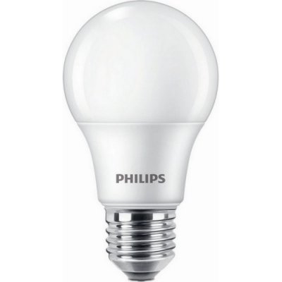 Philips LED žárovka E27 A60 8W 60W studená bílá 6500K – Zboží Mobilmania