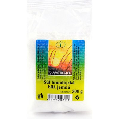 Country life sůl himalájská bílá 500 g – Hledejceny.cz