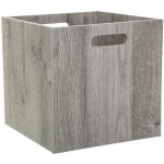 5five Simply Smart Úložný box dřevěný černý 31 x 31 cm – Zboží Dáma