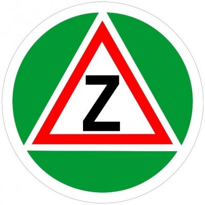 Sheron Samolepka na auto "Začátečník" o průměru 11 cm – Zboží Dáma