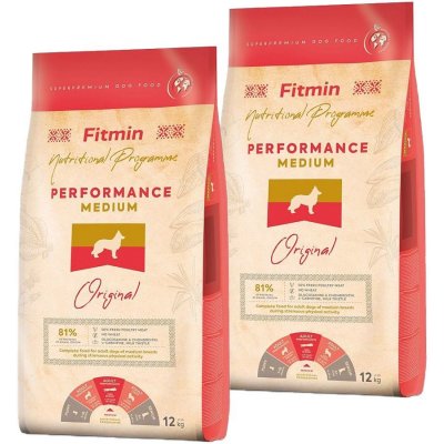 Fitmin Dog Medium Performance 2 x 12 kg – Hledejceny.cz