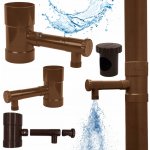 Bradas Lapač Sběrač dešťové vody s ventilem 100 mm hnědý – Sleviste.cz