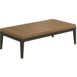 Gloster Grid Gloster 103 x 50 x 30 cm rám hliník barva java deska teak – Zboží Dáma