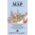 A USEFUL MAP - Praktická mapa centra Prahy s 69 ilustracemi historických památek stříbrná - Daniel Pinta – Hledejceny.cz