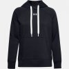 Pánská mikina Under Armour Armour Rival Fleece Hoodie Black