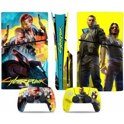 Polep na konzoli - PS5 SLIM diskovou verzi - Cyberpunk 2077, TN-P5SDisc-0715 – Zboží Živě
