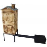 TopKing Zahradní dřevěná udírna s oplechovanou střechou 162 cm - TOPAGD – Zboží Mobilmania