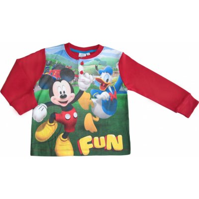Dětské pyžamo Mickey Mouse červené