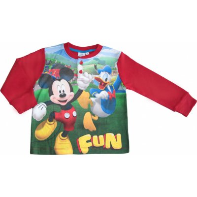 Dětské pyžamo Mickey Mouse červené – Sleviste.cz