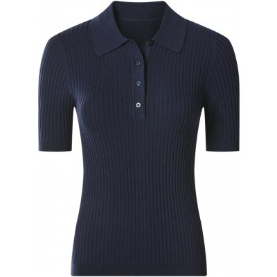 Esmara dámské vroubkované polotriko navy modrá – Zboží Mobilmania