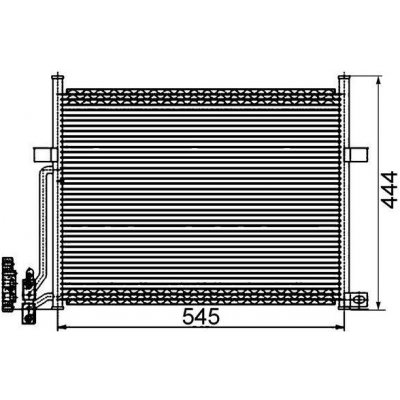 Kondenzátor, klimatizace MAHLE ORIGINAL AC 234 002S – Sleviste.cz