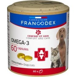 Francodex Omega 3 Capsules pes, kočka 60 tbl