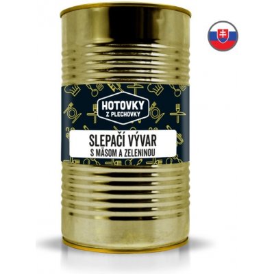 Hotovky z plechovky Slepičí vývar s masem a zeleninou 1,2 l – Zbozi.Blesk.cz