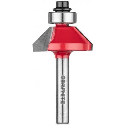 Graphite Frézovací bit, zaoblení povrchu, HM, 26,6 x 9,52 mm, stopka 6 mm – HobbyKompas.cz