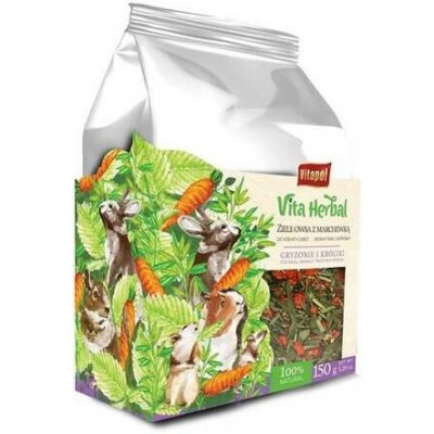 VITAPOL Vita Herbal směs hlodavci a králík.Ovesná bylina mrkev 150 g – Hledejceny.cz